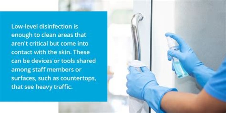 How long is the required contact time when using low level disinfection wipes?