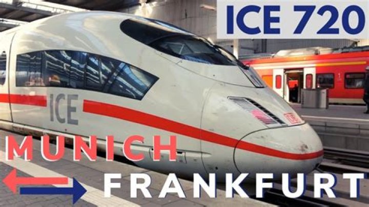 How long is train from Munich to Frankfurt?