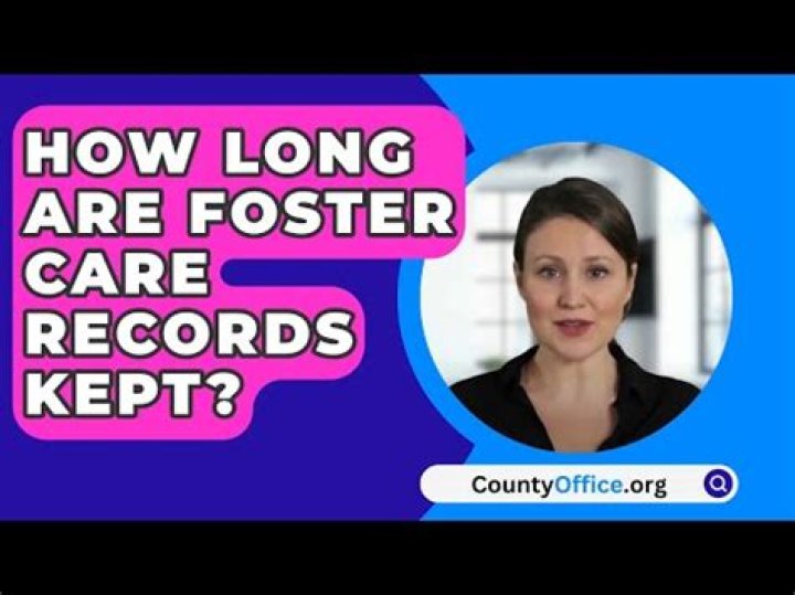 How long should child care records be kept?