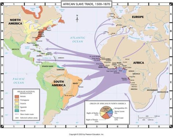 How many Africans were transported across the Atlantic?