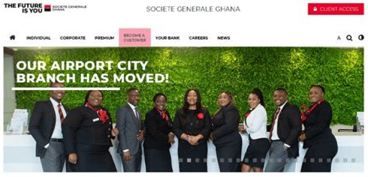 How many branches does Societe Generale Ghana have?