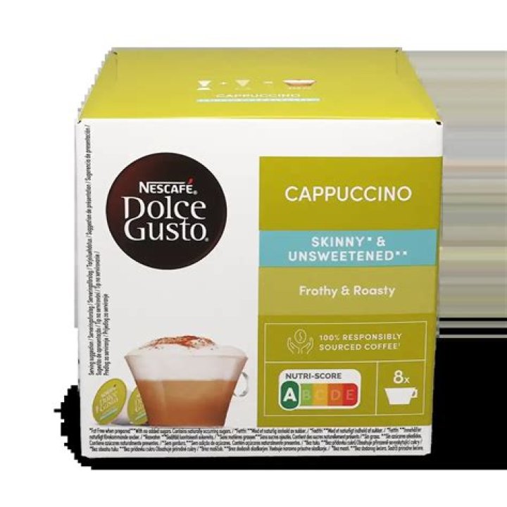 How many calories are in a Dolce Gusto Skinny Cappuccino?