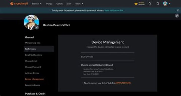 How many devices can use crunchyroll?
