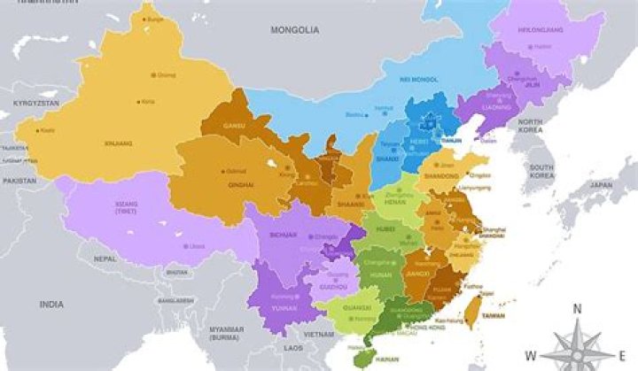 How many divisions are in China?