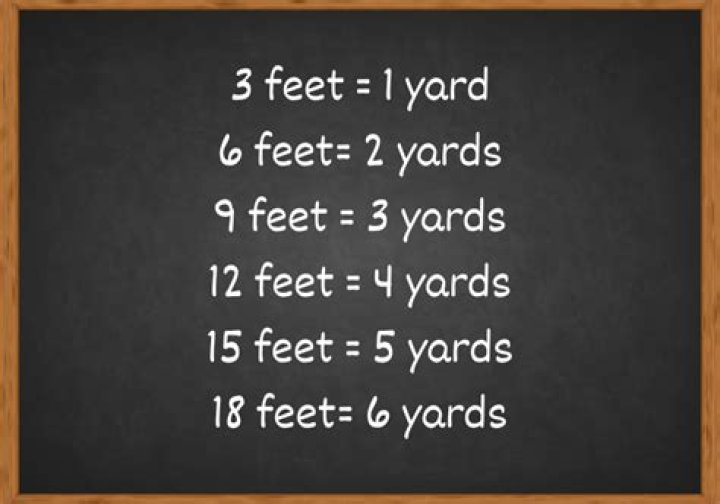 How many footsteps is 5 yards?