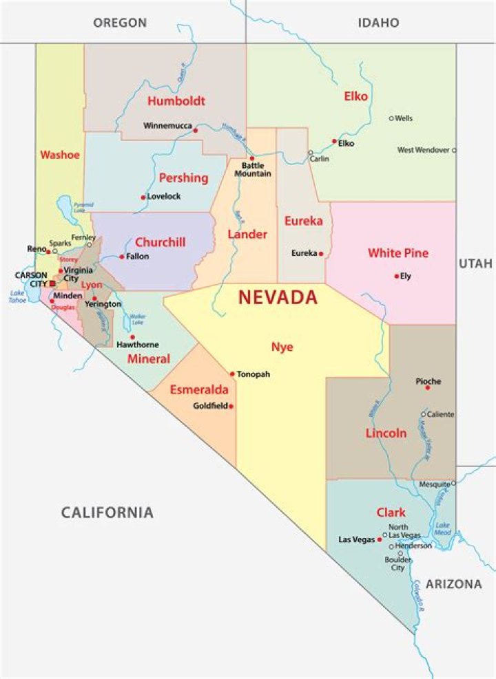 How many hours is Nevada from California?