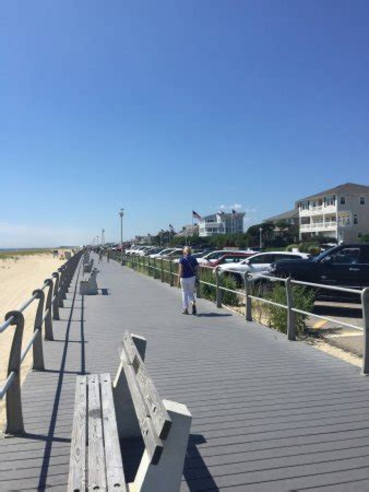How many miles is the Sea Girt boardwalk?