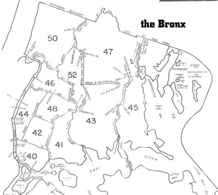 How many precincts are in the Bronx?