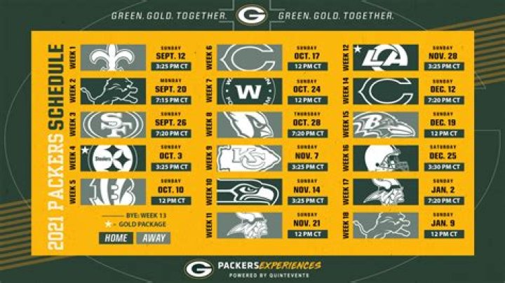 How many primetime games do the Packers have?