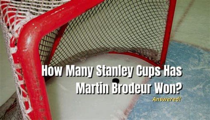 How many Stanley Cups did Martin Brodeur win?