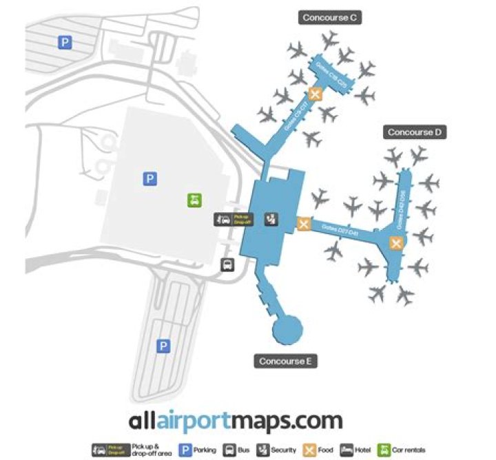 How many terminals does Milwaukee airport have?