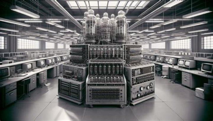 How many vacuum tubes did the first computer have?