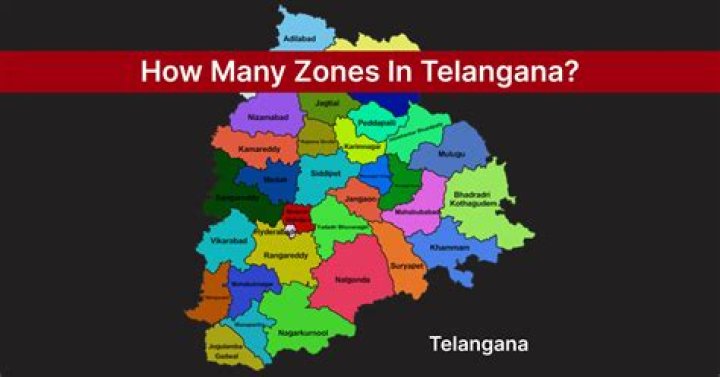 How many zones are there in Telangana?