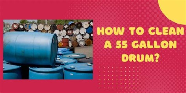 How much bleach do you use to clean a 55 gallon drum?