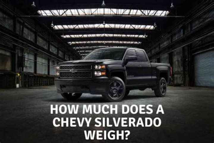 How much does a Chevy Silverado 2500 weight?