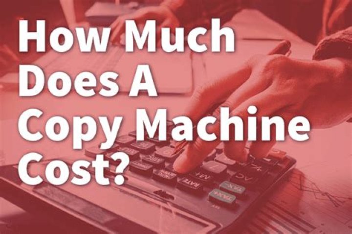 How much does a copy machine cost?