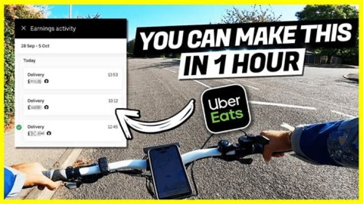 How much does an uber eats biker make?