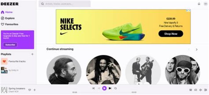 How much does deezer cost a month?