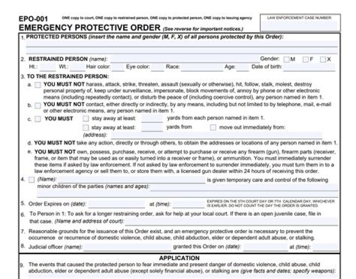 How much does it cost to get a restraining order in California?