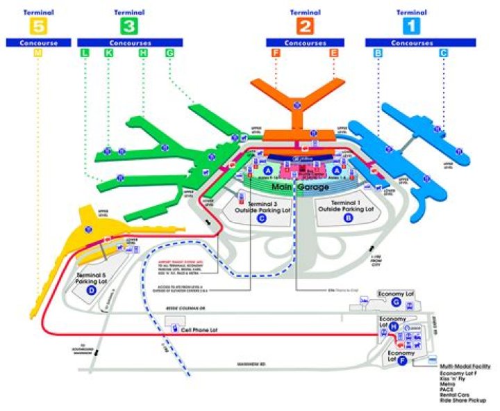 How much does it cost to park at Chicago O Hare?