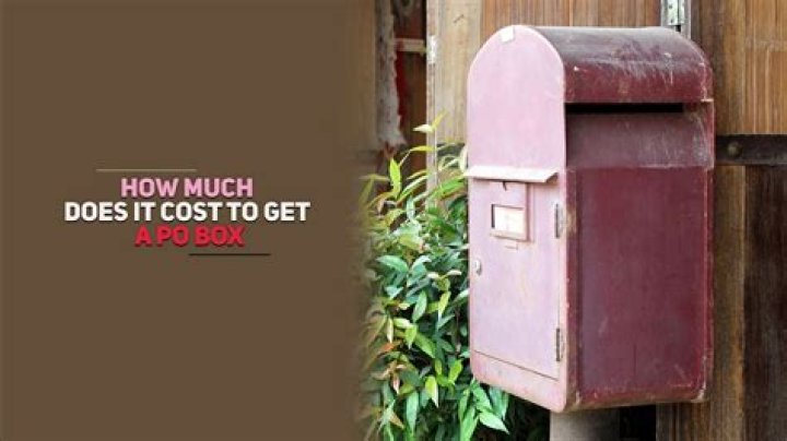How much does it cost to rent a PO box in Australia?