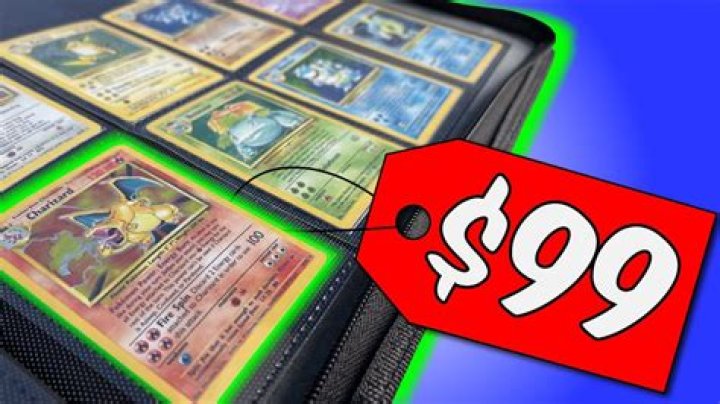 How much does red and blue Pokemon card cost?