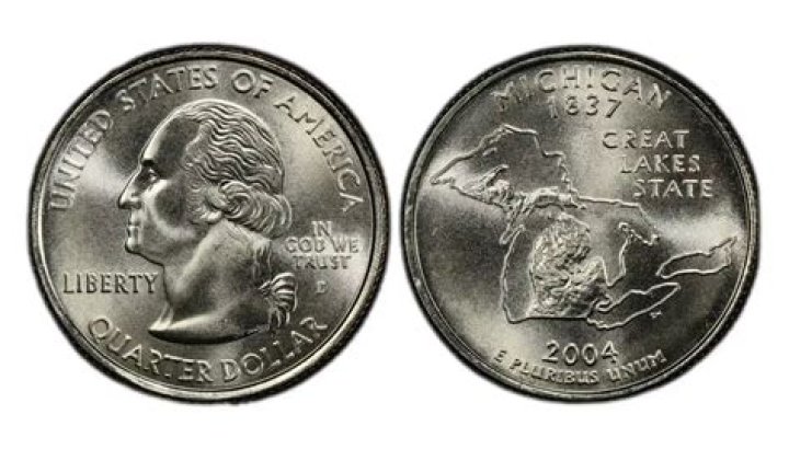 How much is a 2004 Michigan quarter worth?