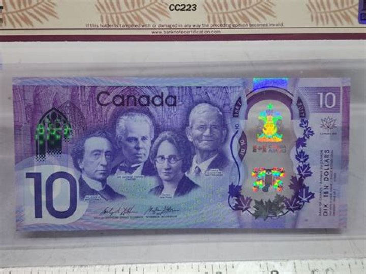 How much is a Canadian 10 dollar bill worth?