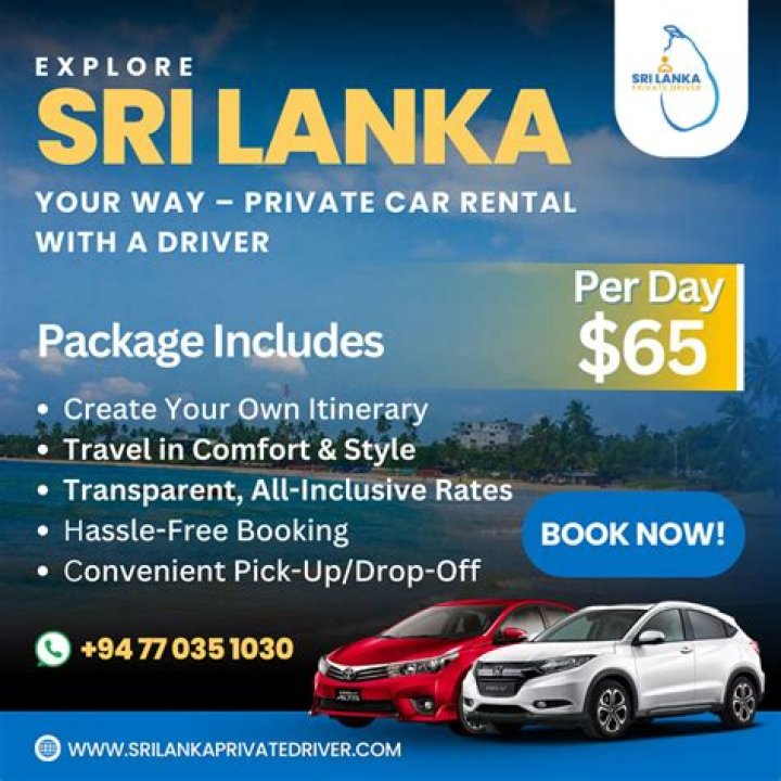 How much is a private driver in Sri Lanka?