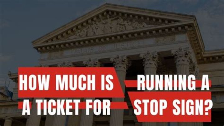 How much is a ticket for running a school bus stop sign in California?