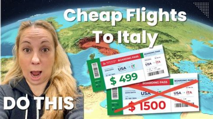 How much is a ticket to Italy from New Jersey?