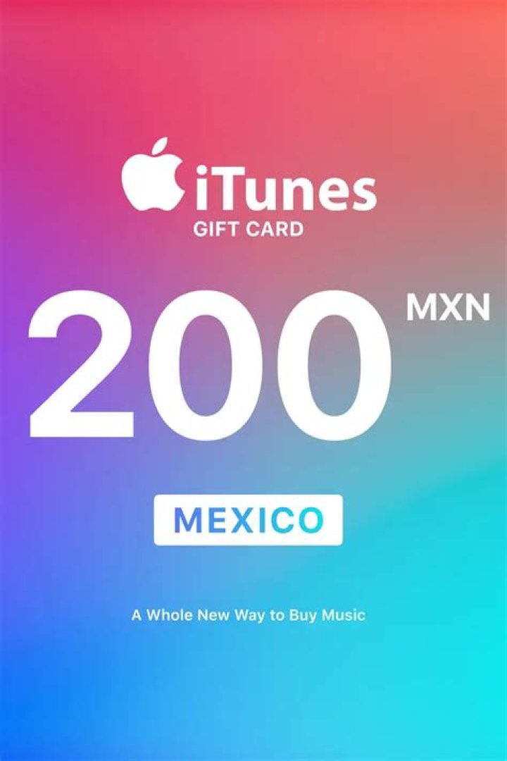 How much is iTunes card in Mexico?