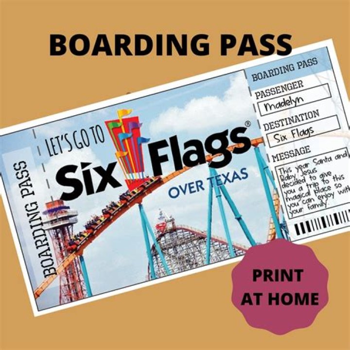 How much is Six Flags Tickets for adults?