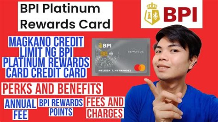 How much is the credit limit for BPI credit card?