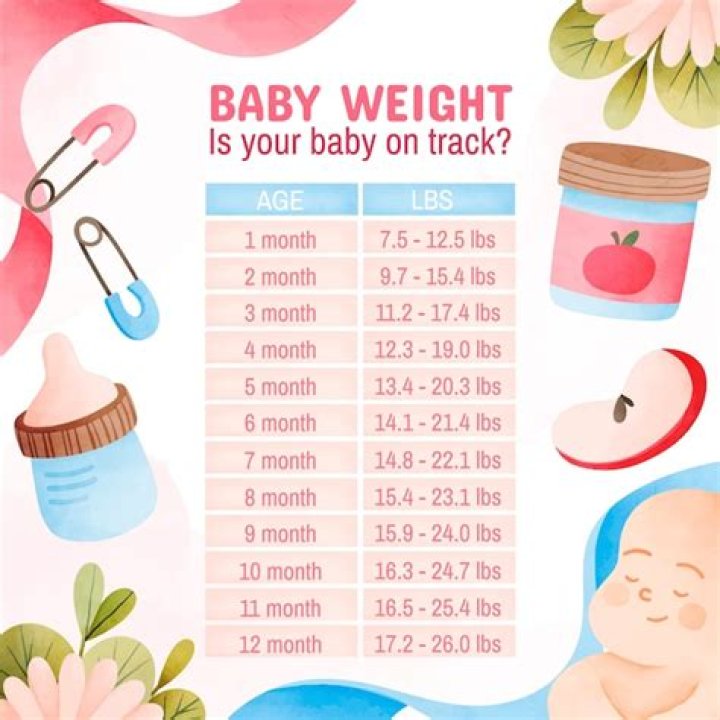 How much should a baby weight at 3 months?