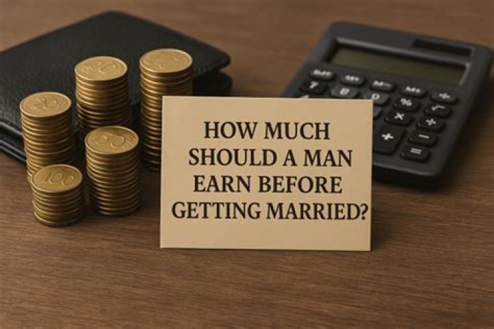 How much should a man earn before getting married?