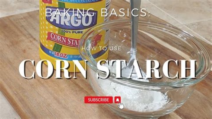 How much water do you add to cornstarch?