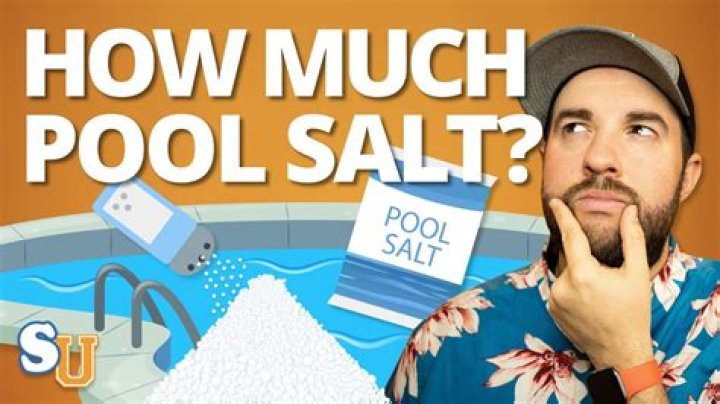 How often do you need to add salt to a salt water pool?
