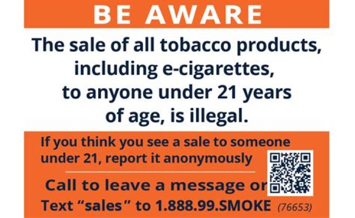 How old do you have to be to sell tobacco in Ohio?