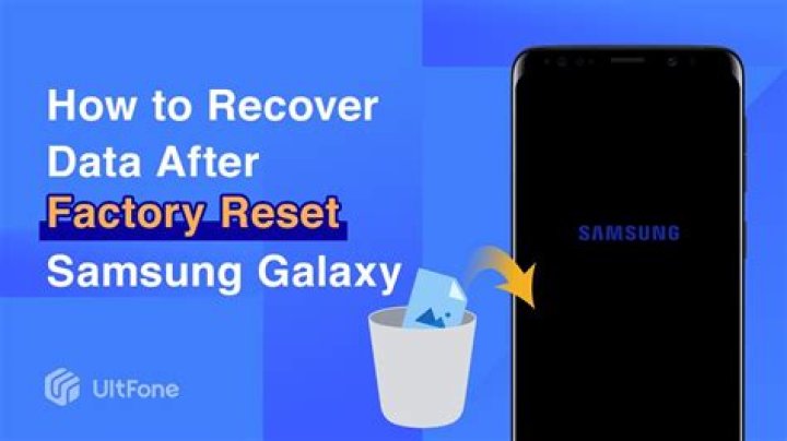 How recover data after factory reset Samsung?