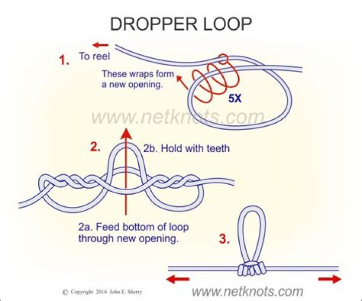 How strong is the dropper loop knot?