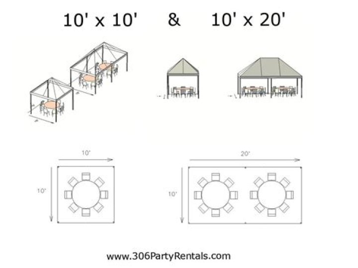 How tall are 10x10 tents?