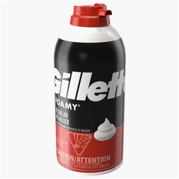 How tall is a Gillette shaving cream can?