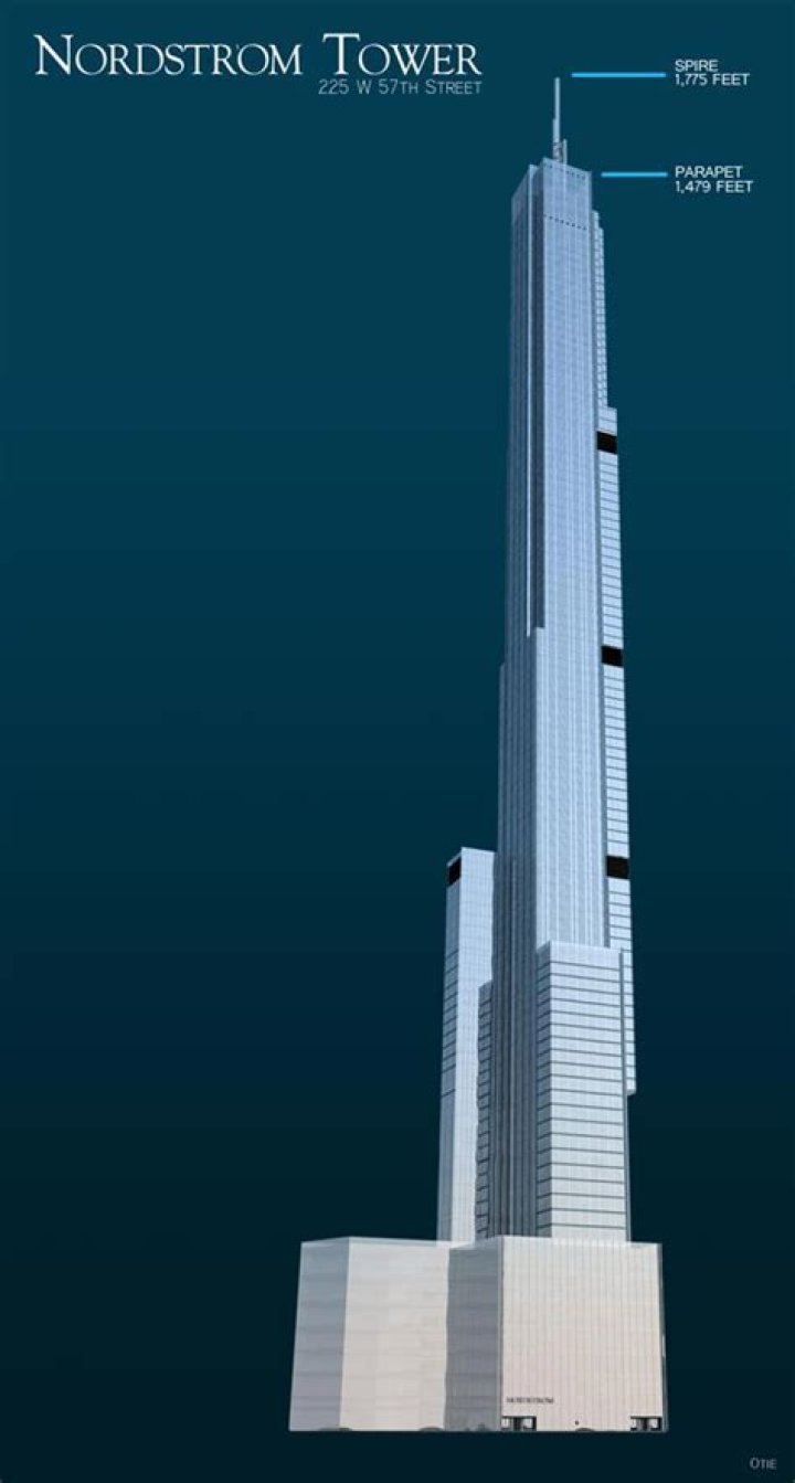 How tall is the Nordstrom Tower?