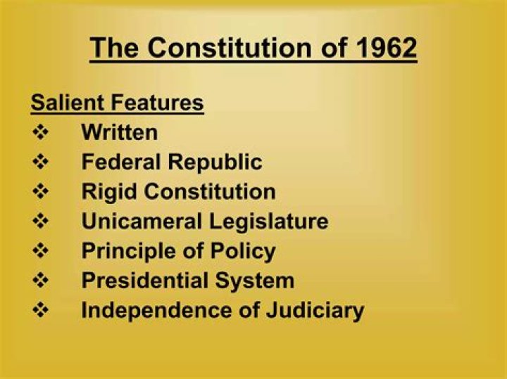 How the Constitution of 1962 was unicameral legislature?