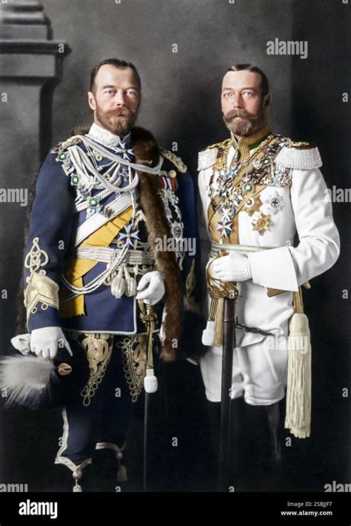 How were the czar and King George related?