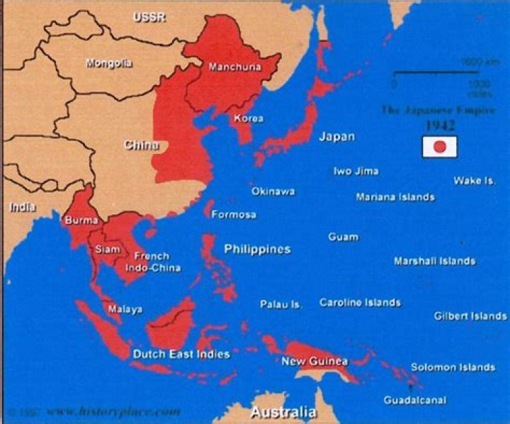 In which of the following parts of East Asia has Japan controlled territory?