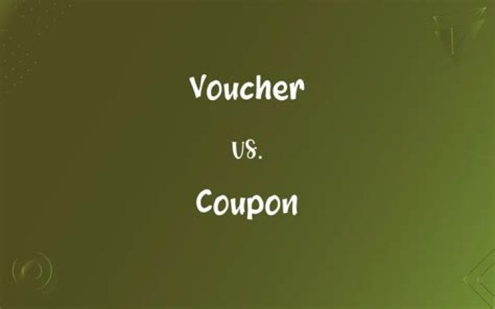 Is a voucher and coupon the same?