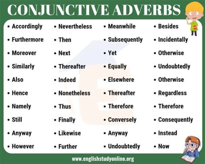 Is also a conjunctive adverb?