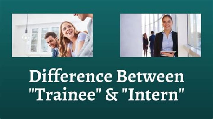 Is an intern a trainee?